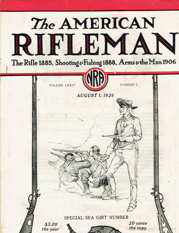 American Rifleman August 1926 magazine back issue American Rifleman magizine back copy 