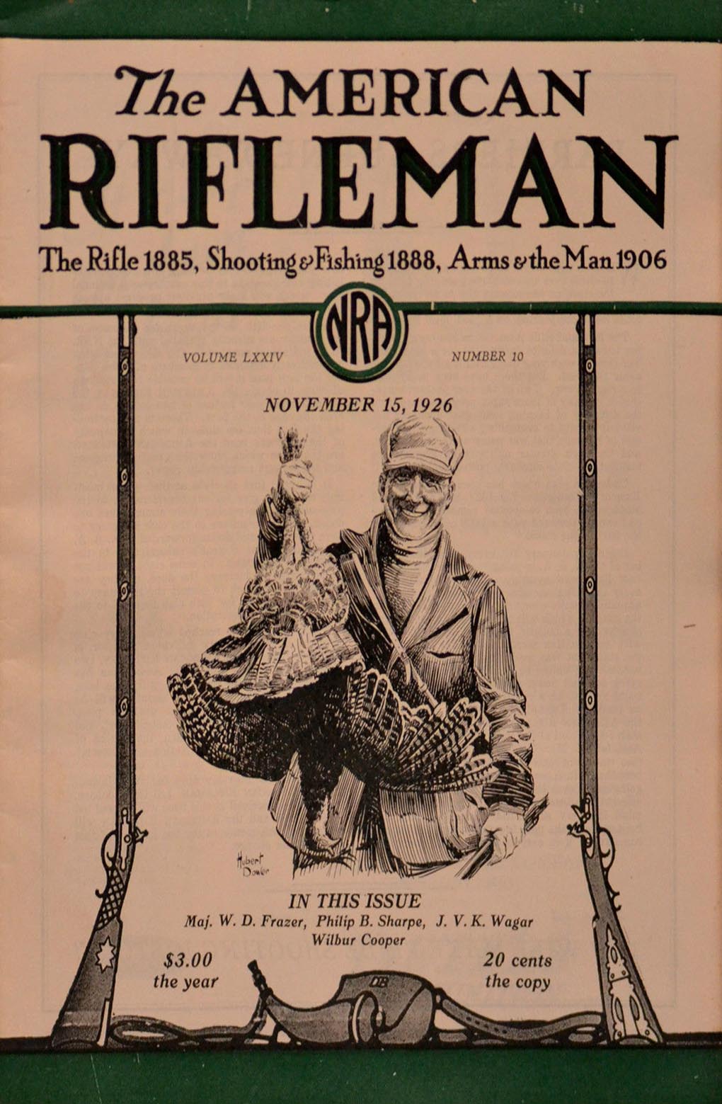 American Rifleman November 1926 magazine back issue American Rifleman magizine back copy 