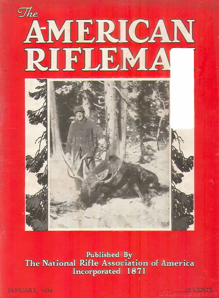 American Rifleman January 1934 magazine back issue American Rifleman magizine back copy 