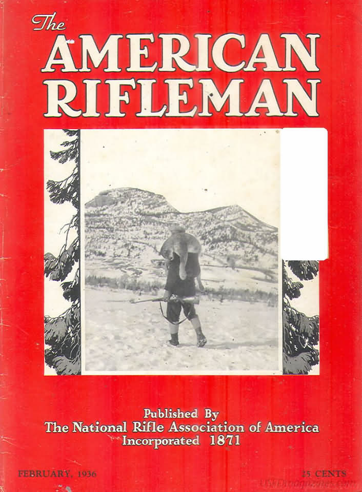 American Rifleman February 1936 magazine back issue American Rifleman magizine back copy 