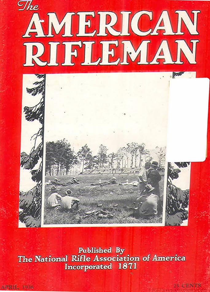 American Rifleman April 1936 magazine back issue American Rifleman magizine back copy 