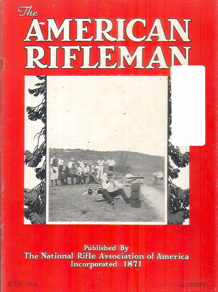 American Rifleman July 1936 magazine back issue American Rifleman magizine back copy 