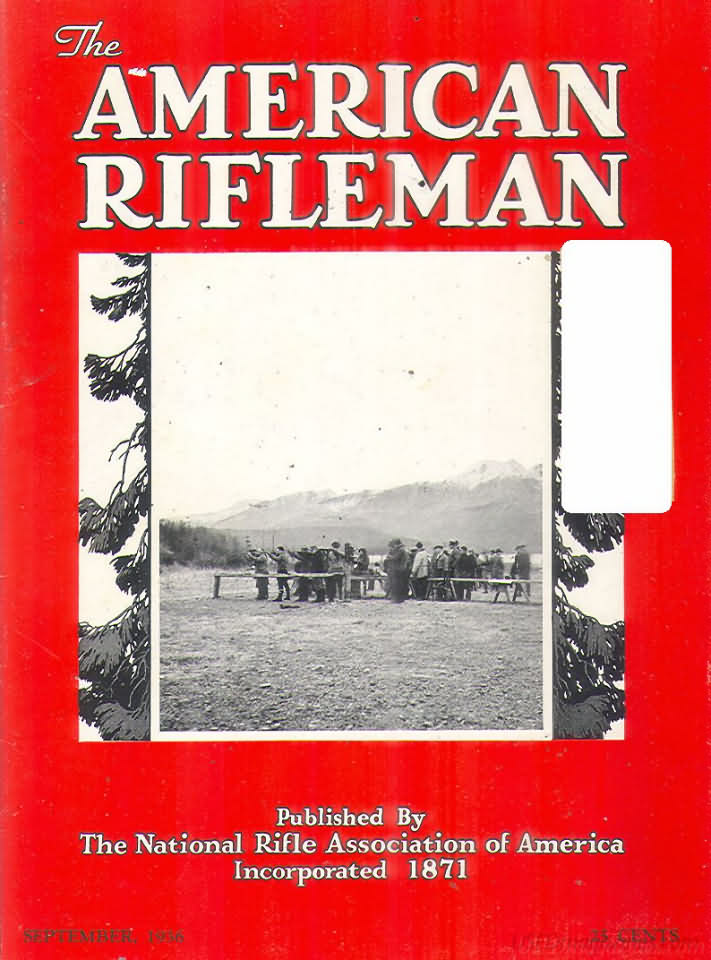 American Rifleman September 1936 magazine back issue American Rifleman magizine back copy 