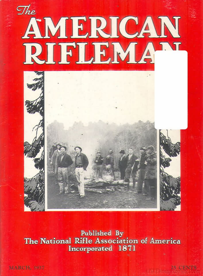 American Rifleman March 1937 magazine back issue American Rifleman magizine back copy 