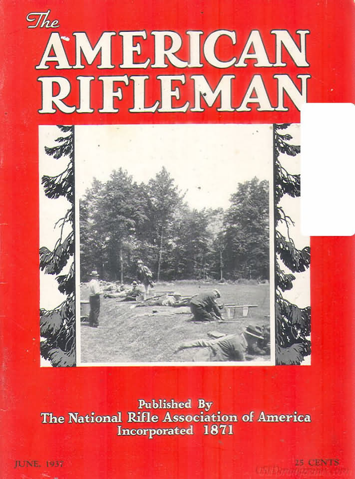 American Rifleman June 1937 magazine back issue American Rifleman magizine back copy 