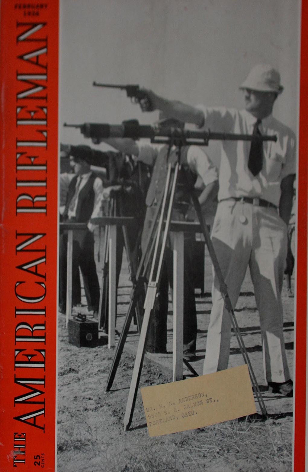 American Rifleman February 1938 magazine back issue American Rifleman magizine back copy 