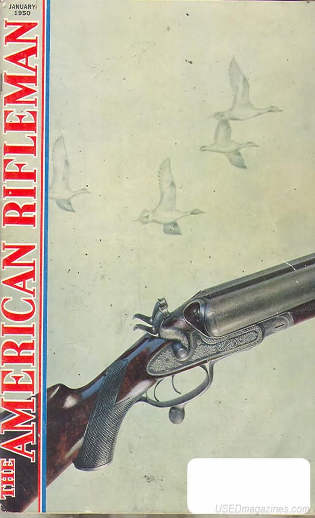 American Rifleman January 1950 magazine back issue American Rifleman magizine back copy 