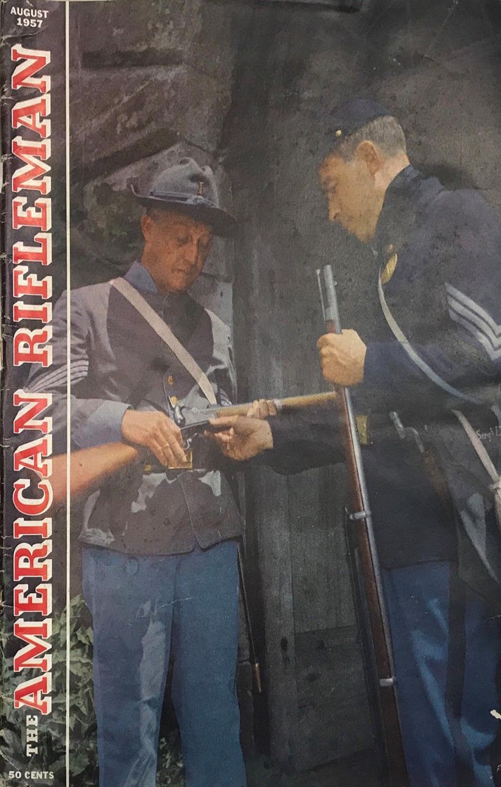 American Rifleman August 1957 magazine back issue American Rifleman magizine back copy 