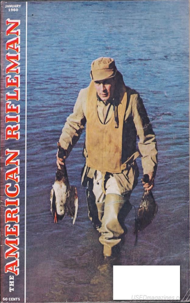 American Rifleman January 1960 magazine back issue American Rifleman magizine back copy 