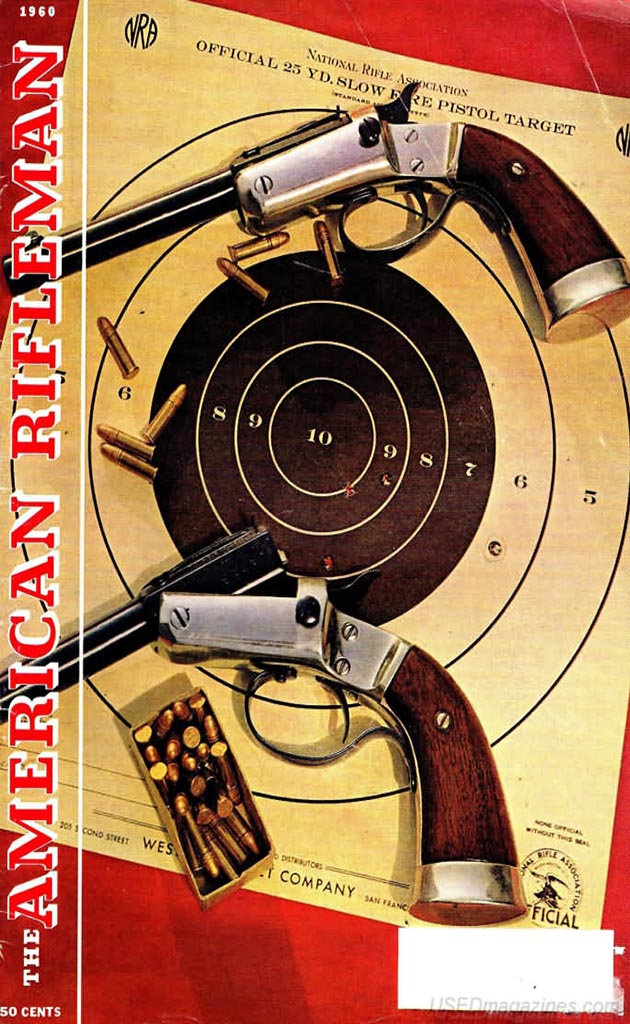 American Rifleman August 1960 magazine back issue American Rifleman magizine back copy 