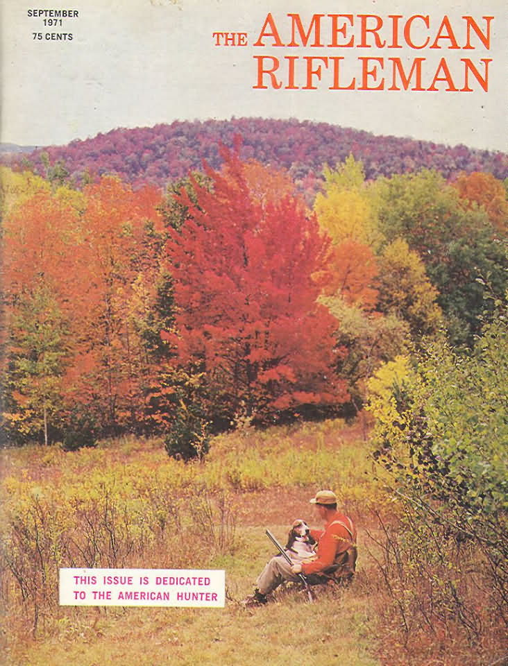 American Rifleman September 1971 magazine back issue American Rifleman magizine back copy 