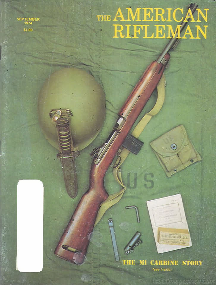 American Rifleman September 1974 magazine back issue American Rifleman magizine back copy 