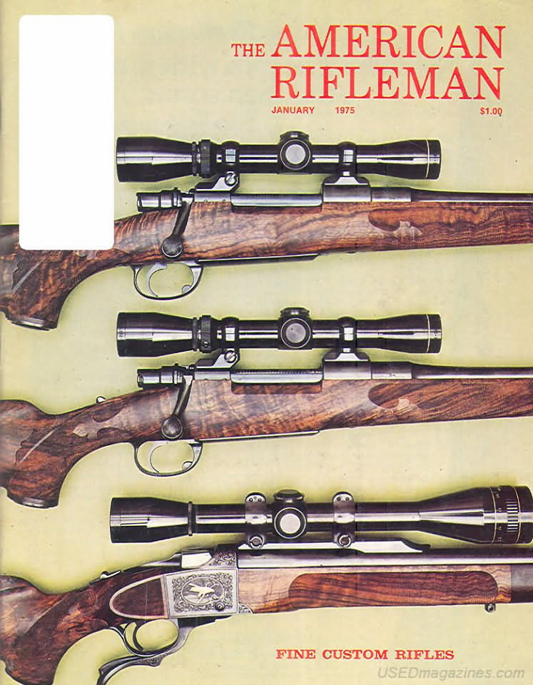 American Rifleman January 1975 magazine back issue American Rifleman magizine back copy 