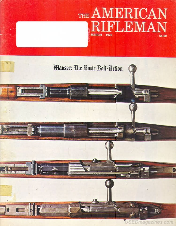 American Rifleman March 1975 magazine back issue American Rifleman magizine back copy 