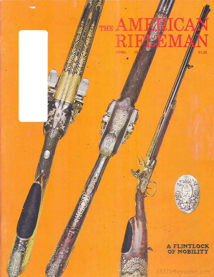 American Rifleman April 1975 magazine back issue American Rifleman magizine back copy 