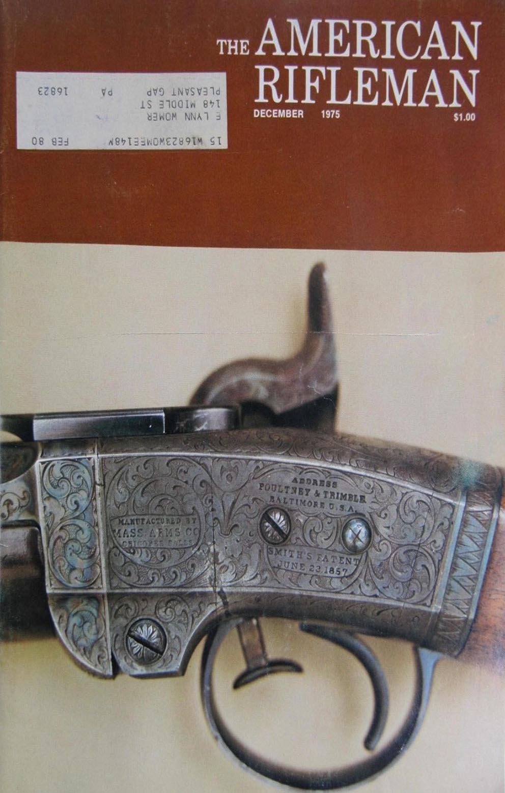 American Rifleman December 1975 magazine back issue American Rifleman magizine back copy 