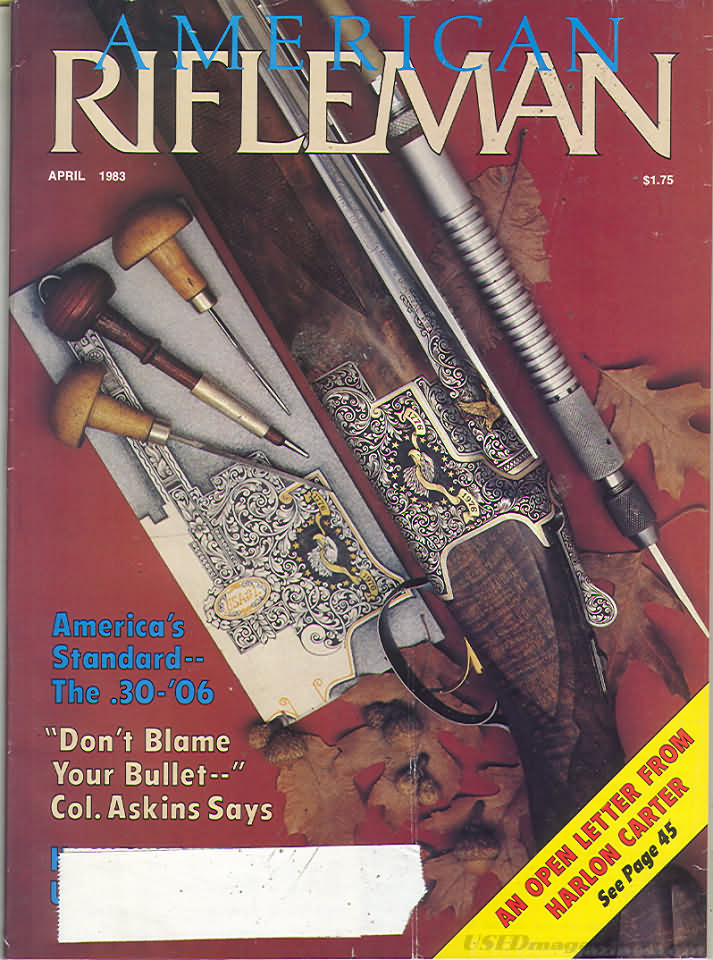 American Rifleman April 1983 magazine back issue American Rifleman magizine back copy 