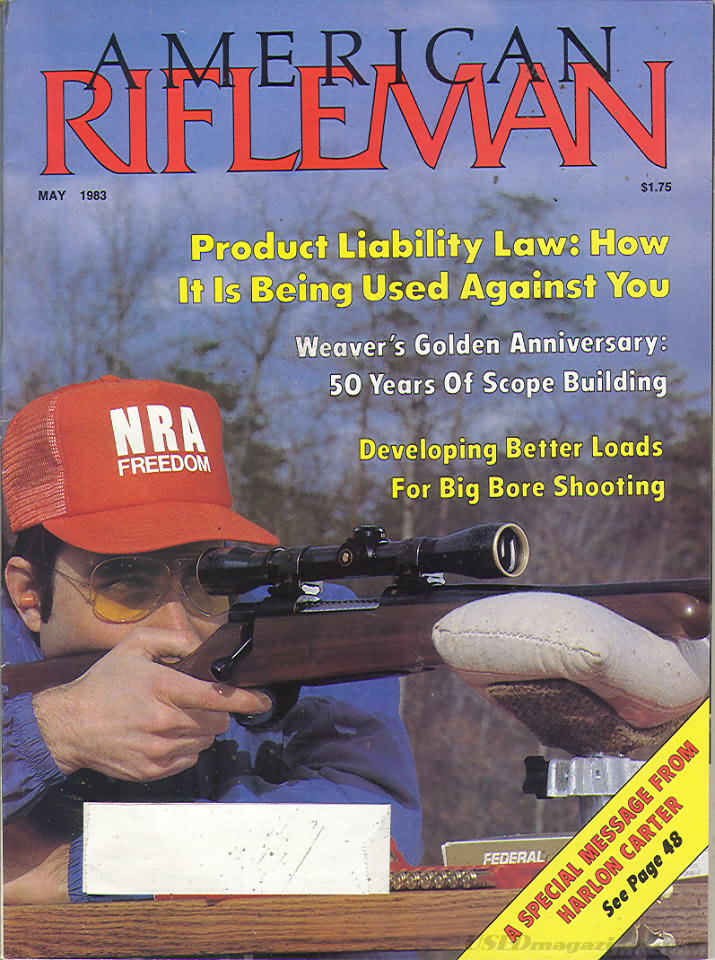 American Rifleman May 1983 magazine back issue American Rifleman magizine back copy 