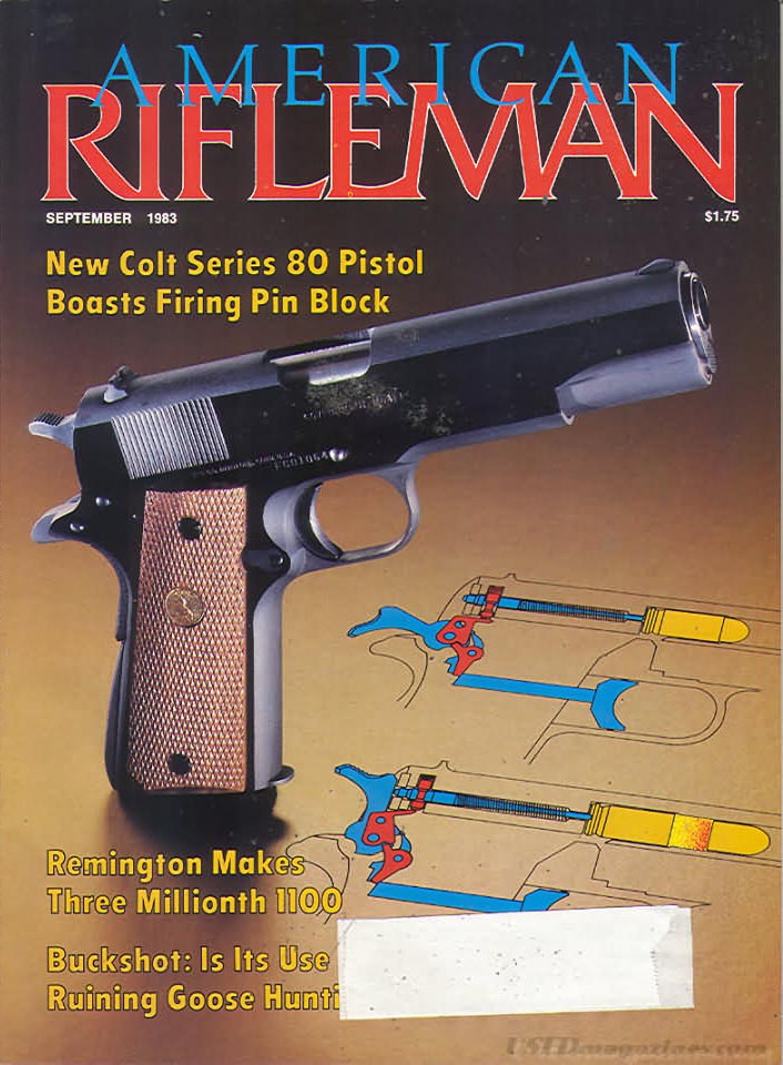 American Rifleman September 1983 magazine back issue American Rifleman magizine back copy 