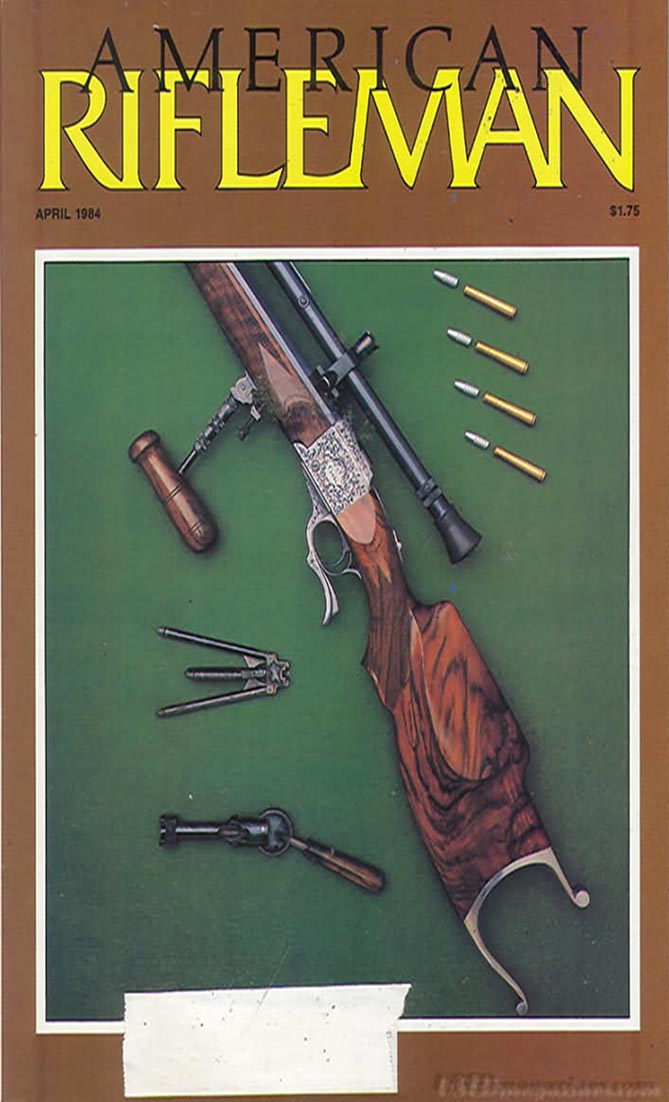 American Rifleman April 1984 magazine back issue American Rifleman magizine back copy 