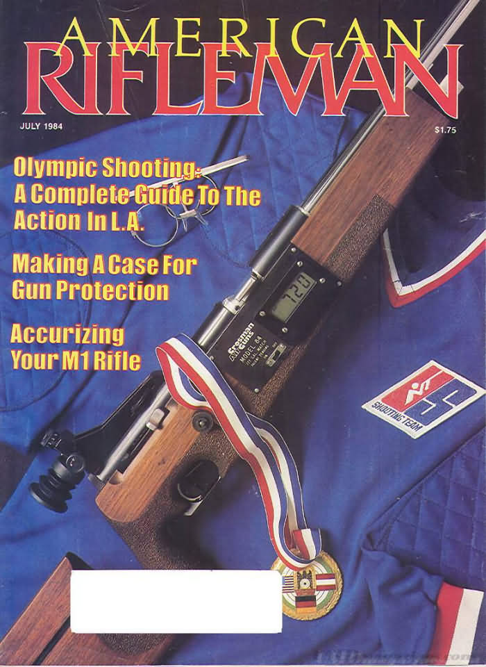 American Rifleman July 1984 magazine back issue American Rifleman magizine back copy 
