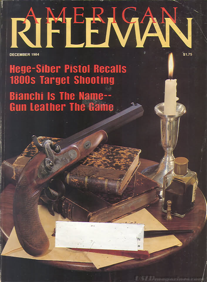 American Rifleman December 1984 magazine back issue American Rifleman magizine back copy 