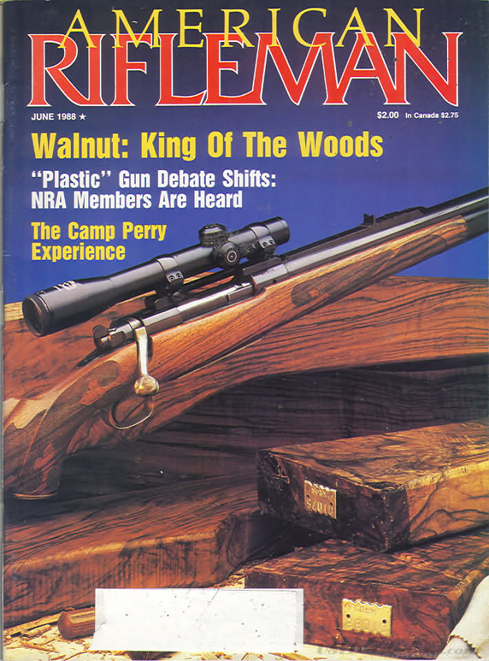 American Rifleman June 1988 magazine back issue American Rifleman magizine back copy 
