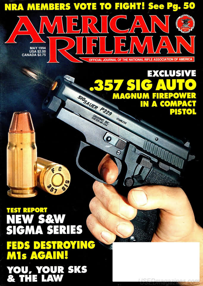 American Rifleman May 1994 magazine back issue American Rifleman magizine back copy 