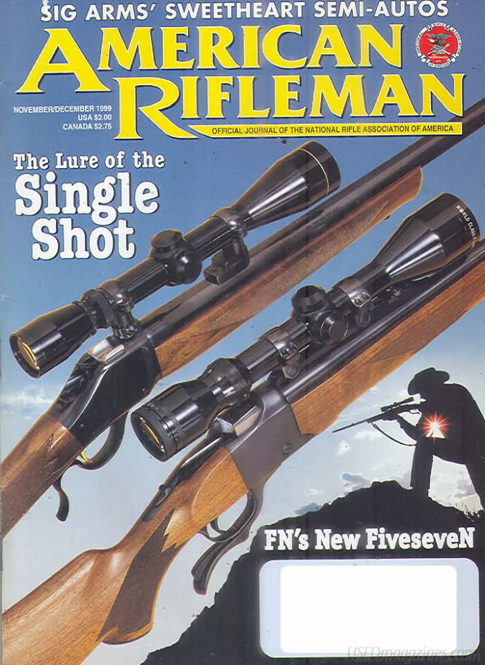 American Rifleman November 1999 magazine back issue American Rifleman magizine back copy 