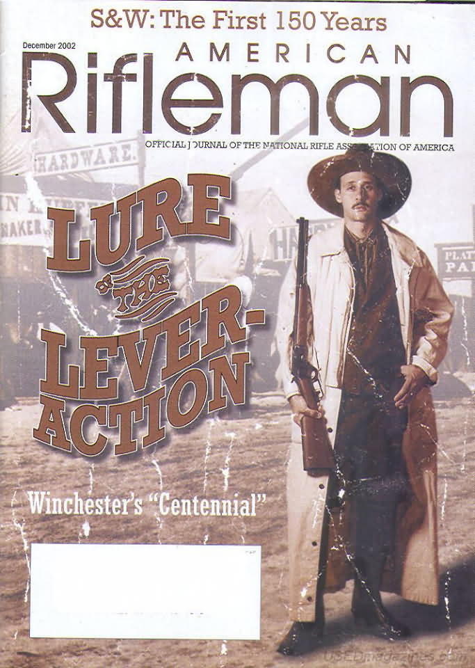 American Rifleman December 2002 magazine back issue American Rifleman magizine back copy 