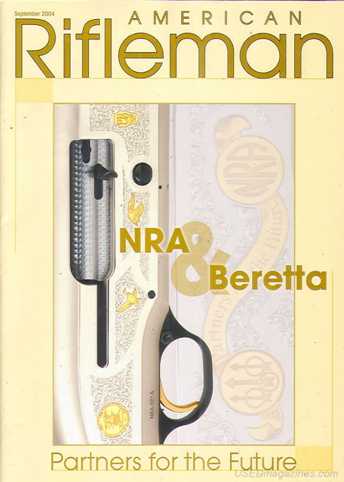 American Rifleman September 2004 magazine back issue American Rifleman magizine back copy 