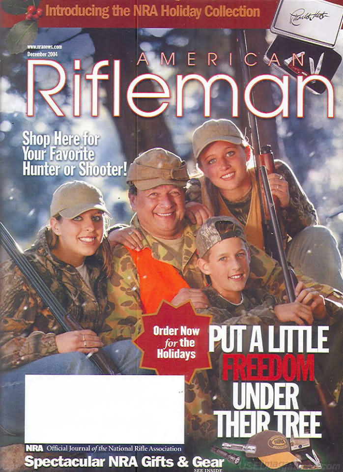American Rifleman December 2004 magazine back issue American Rifleman magizine back copy 
