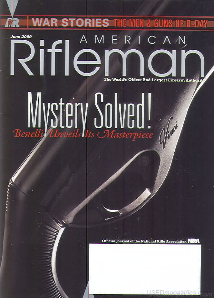 American Rifleman June 2009 magazine back issue American Rifleman magizine back copy 