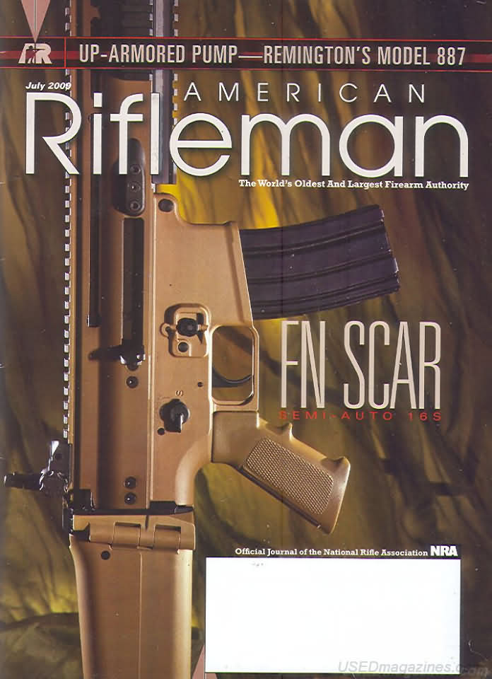American Rifleman July 2009 magazine back issue American Rifleman magizine back copy 