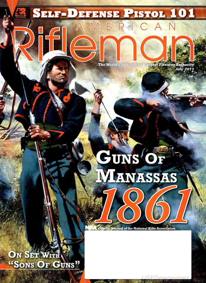 American Rifleman July 2011 magazine back issue American Rifleman magizine back copy 