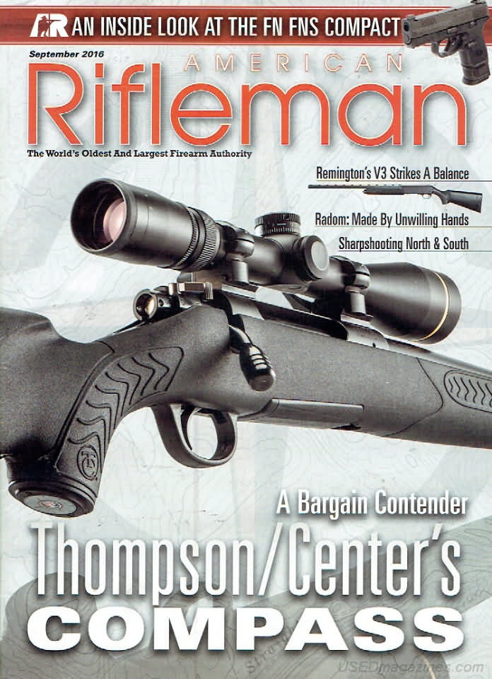 American Rifleman September 2016 magazine back issue American Rifleman magizine back copy 