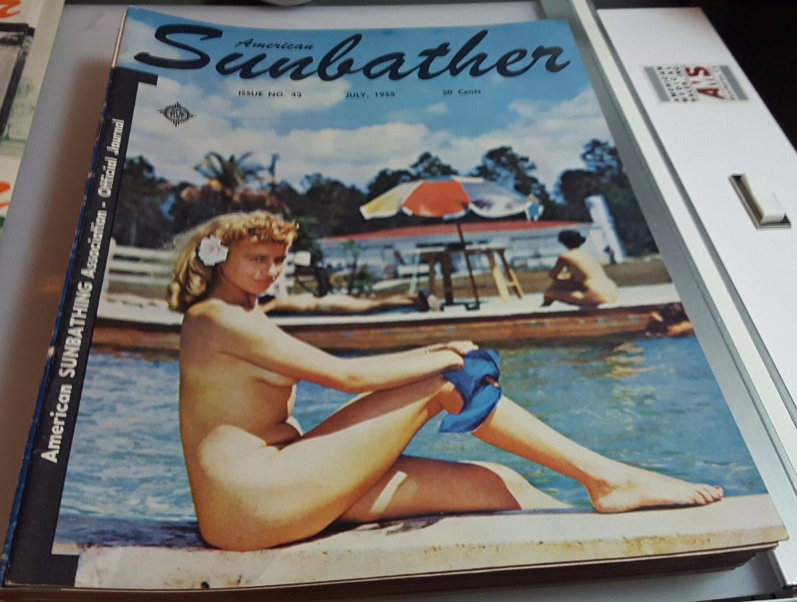 American Sunbather July 1955 magazine back issue American Sunbather magizine back copy 
