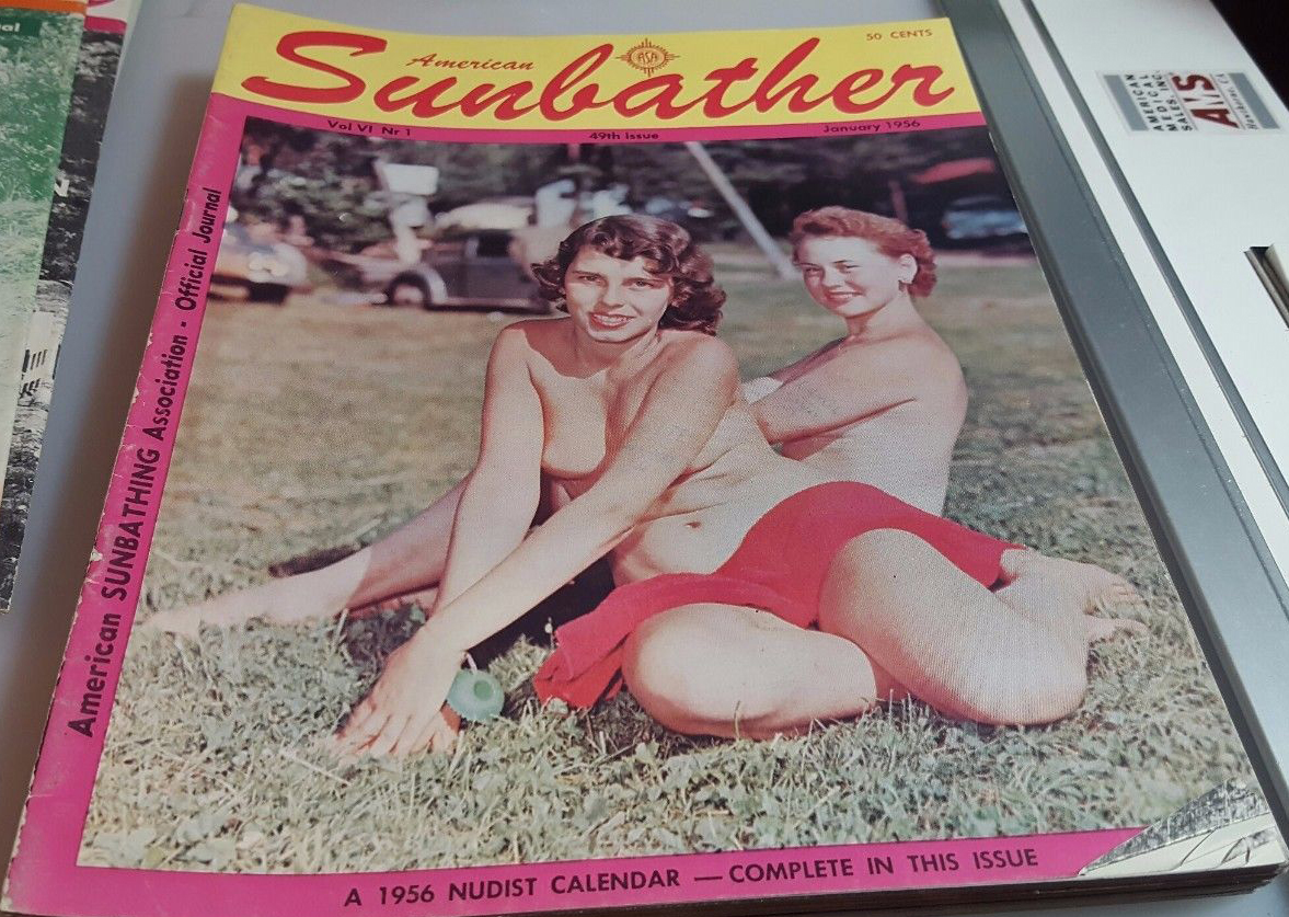 American Sunbather January 1956 magazine back issue American Sunbather magizine back copy 