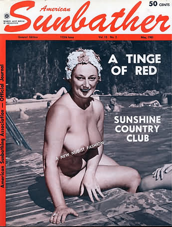 American Sunbather May 1961 magazine back issue American Sunbather magizine back copy 