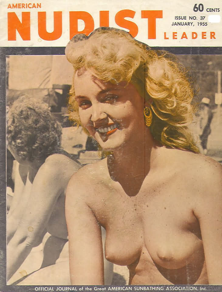 American Nudist Leader January 1955 magazine back issue American Nudist Leader magizine back copy 