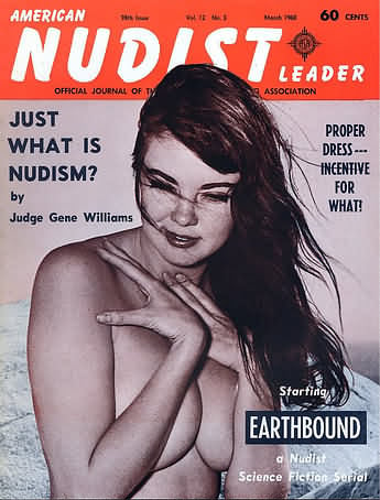 American Nudist Leader March 1960 magazine back issue American Nudist Leader magizine back copy 
