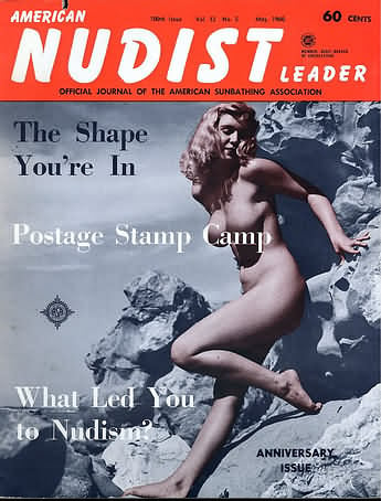 American Nudist Leader May 1960 magazine back issue American Nudist Leader magizine back copy 