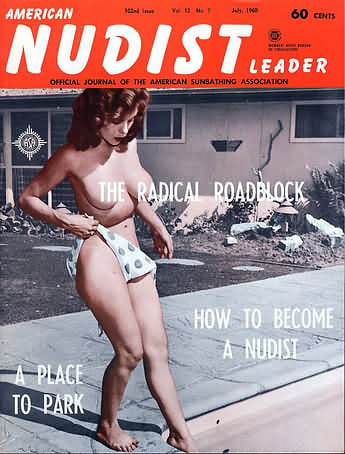 American Nudist Leader July 1960 magazine back issue American Nudist Leader magizine back copy 
