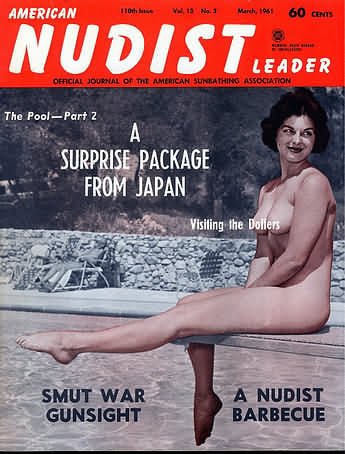 American Nudist Leader March 1961 magazine back issue American Nudist Leader magizine back copy 