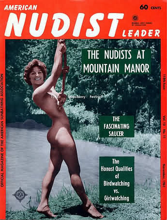 American Nudist Leader November 1961 magazine back issue American Nudist Leader magizine back copy 