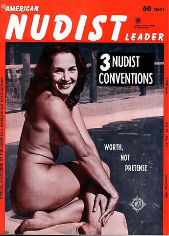 American Nudist Leader December 1961 magazine back issue American Nudist Leader magizine back copy 