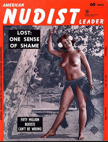 American Nudist Leader January 1962 magazine back issue American Nudist Leader magizine back copy 