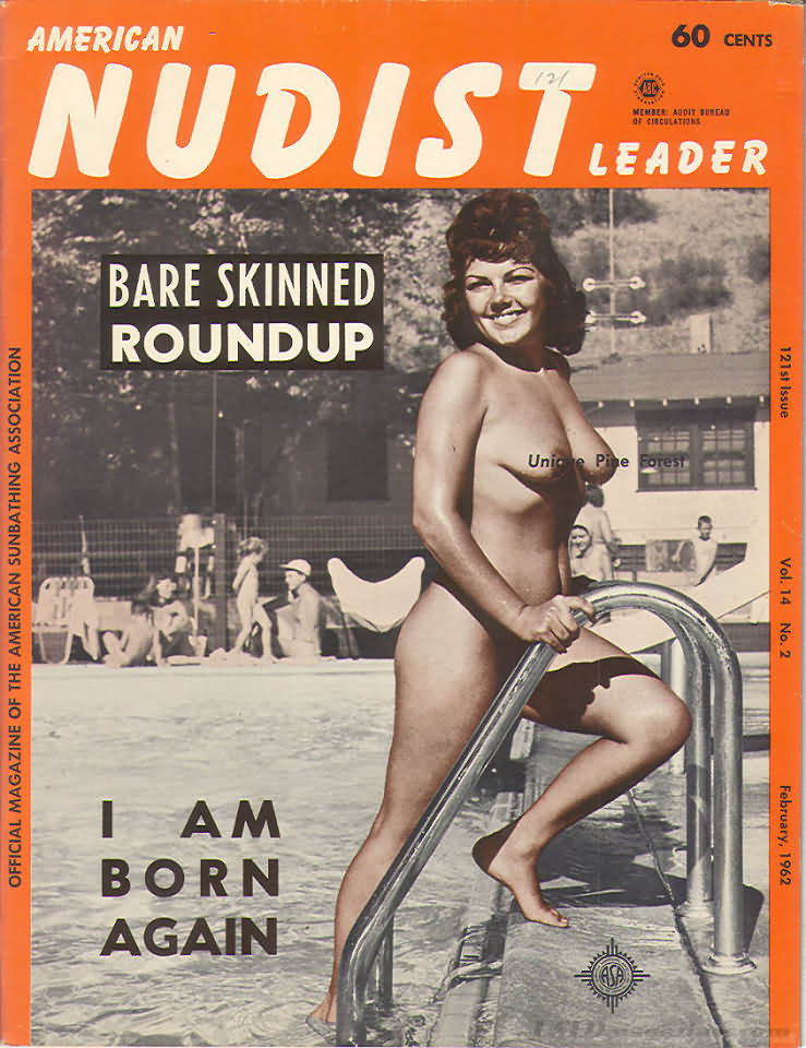 American Nudist February 1962 magazine back issue American Nudist Leader magizine back copy 