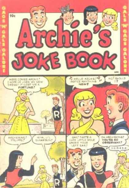 Archie's Joke Book Comic Book Back Issues of Superheroes by A1Comix