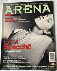 Greta Scacchi magazine cover appearance Arena # 28, July/August 1991